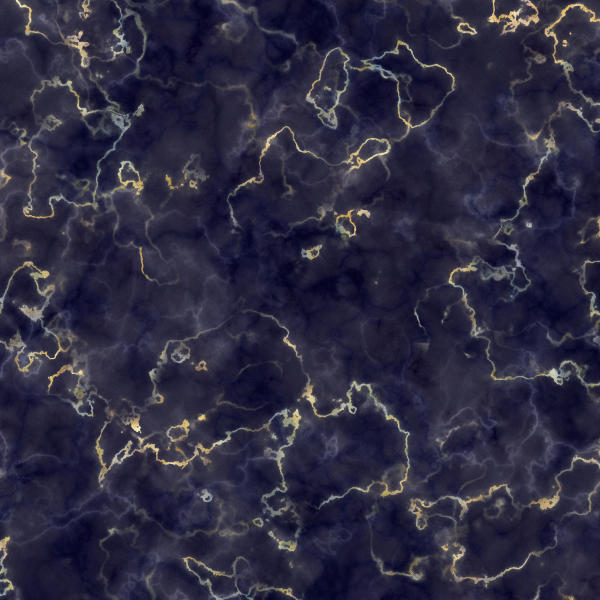 Abstract dark blue marble pattern with gold veins