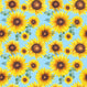 Sunflower Pattern 9 - Pattern Vinyl and HTV