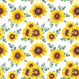 Sunflower Pattern 17 - Pattern Vinyl and HTV
