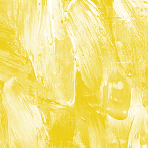 Abstract yellow paint strokes on canvas