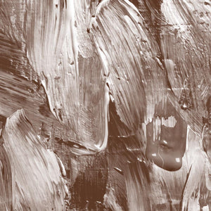 Abstract sepia-tone painting with expressive brushstrokes
