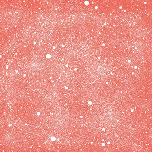 Coral background with white speckle pattern