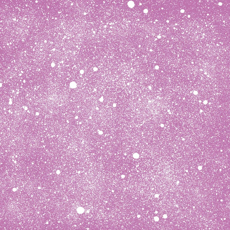 Pink glittery surface with white speckles resembling a starry sky