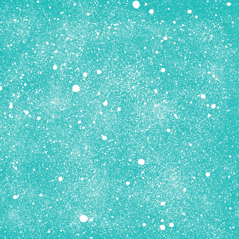 Turquoise backdrop with white speckle pattern