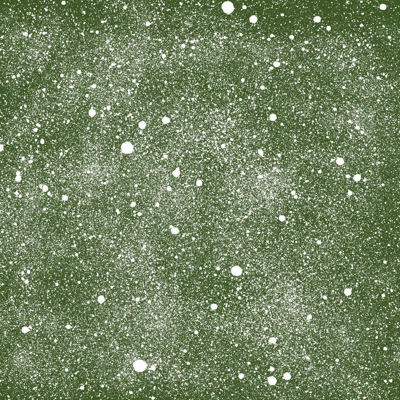 Green background with white speckled pattern
