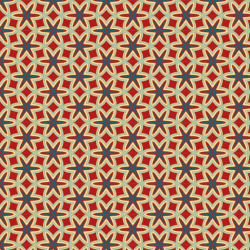 Intricate geometric starburst pattern