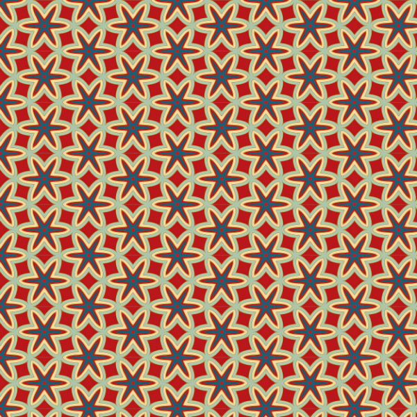 Intricate geometric starburst pattern