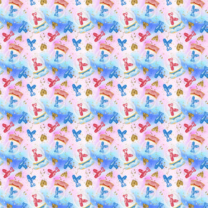 Seamless pattern with colorful maritime elements on a speckled background