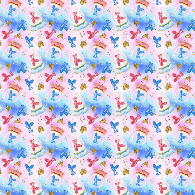Seamless pattern with colorful maritime elements on a speckled background