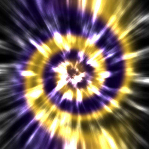 Vibrant starburst pattern with luminous yellow and violet hues