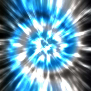 Abstract blue and white radiating pattern