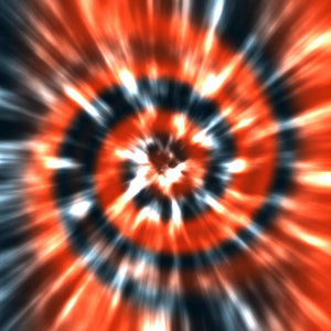 Abstract fiery pattern with radial burst effect