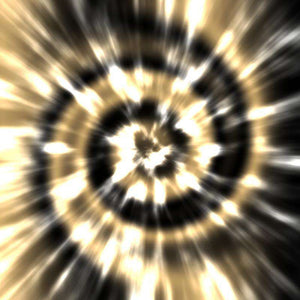 Abstract golden and black radial burst pattern