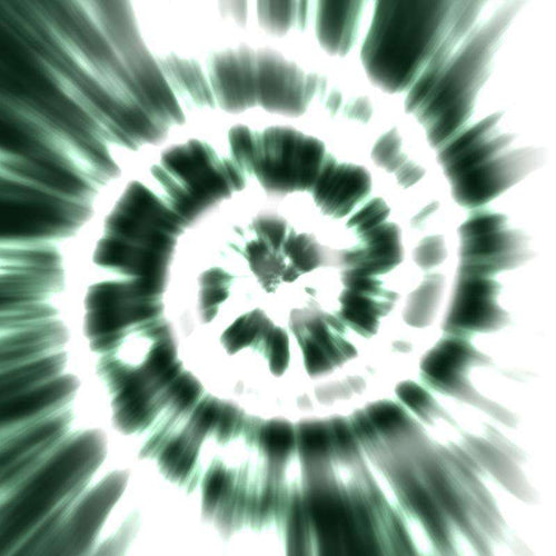 Abstract green tie-dye pattern with radial blur effect