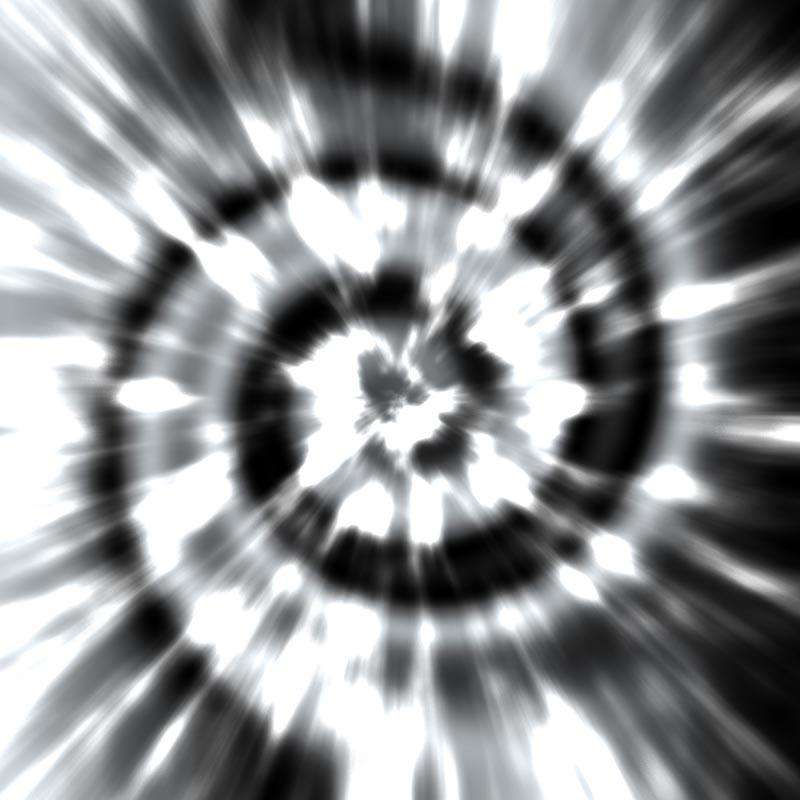 Abstract black and white radial burst pattern