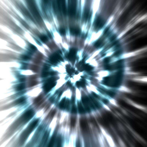 Abstract radial burst pattern in shades of blue and white