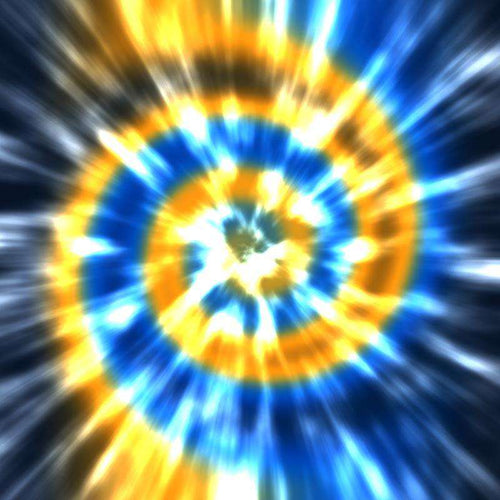 Abstract blue and yellow burst pattern