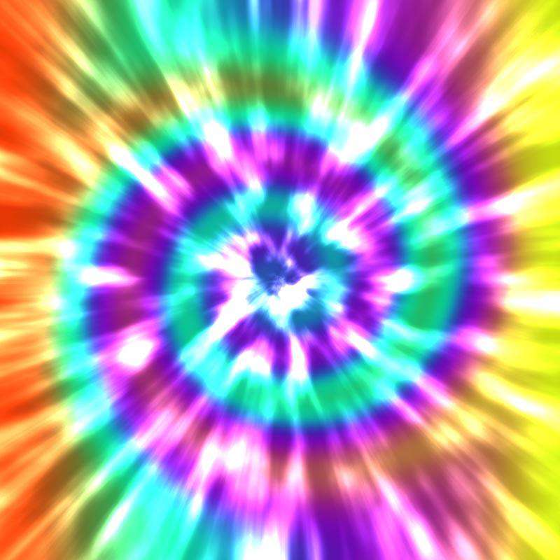Vibrant tie-dye pattern with a starburst effect