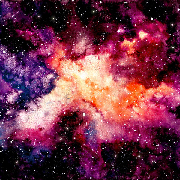Abstract cosmic pattern with a starry galaxy theme