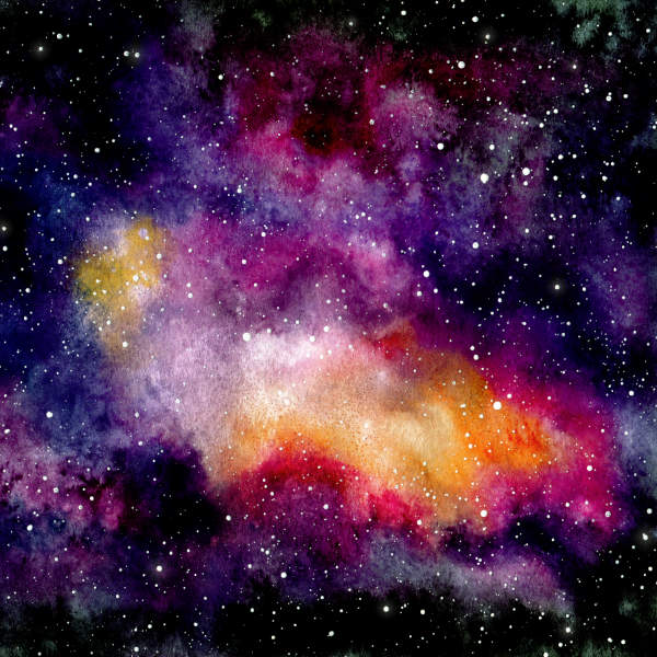 Abstract cosmic galaxy pattern