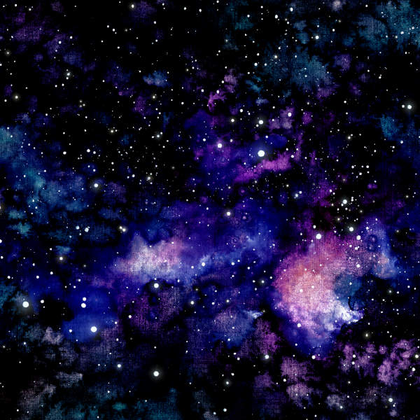 Abstract galaxy pattern with stars