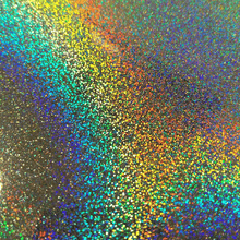 Load image into Gallery viewer, Crafter&#39;s Vinyl Supply Cut Vinyl 12&quot; x 1 Yard Holographic Glitter Silver by Crafters Vinyl Supply