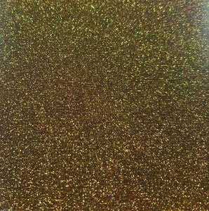 Crafter's Vinyl Supply Cut Vinyl 20” x 12” Siser Glitter Black Gold by Crafters Vinyl Supply