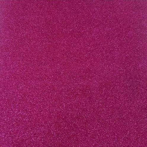 Crafter's Vinyl Supply Cut Vinyl 20” x 12” Siser Glitter Hot Pink by Crafters Vinyl Supply