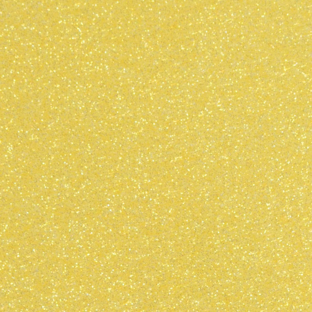 Crafter's Vinyl Supply Cut Vinyl 20” x 12” Siser Glitter Lemon Sugar by Crafters Vinyl Supply