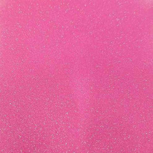 Crafter's Vinyl Supply Cut Vinyl 20” x 12” Siser Glitter Neon Pink by Crafters Vinyl Supply