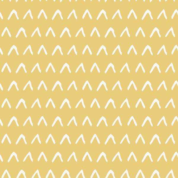 Repeating white arch pattern on a golden background
