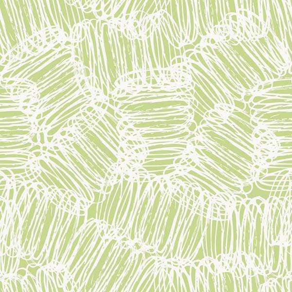 Abstract scribble pattern on sage green background