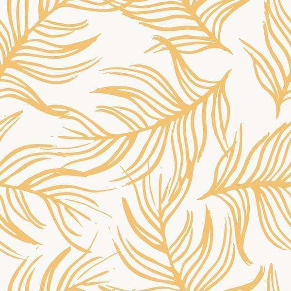 Abstract leaf pattern in golden hues