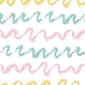 Abstract hand-drawn wavy lines pattern