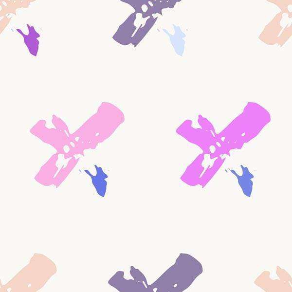 Abstract pastel pattern with butterfly-like splatters