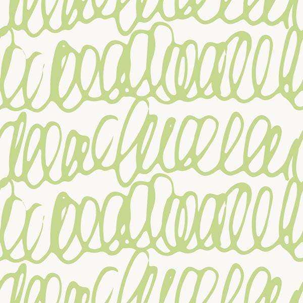 Abstract green looping lines pattern