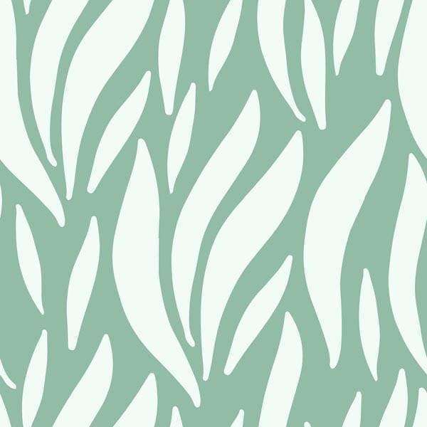Abstract leaf pattern in pastel tones