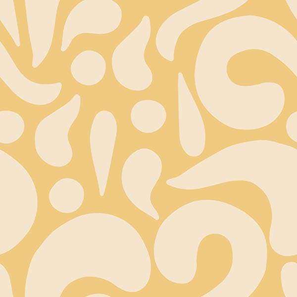 Abstract creamy swirls and shapes on a beige background