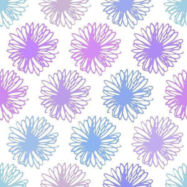 Pastel-colored floral pattern