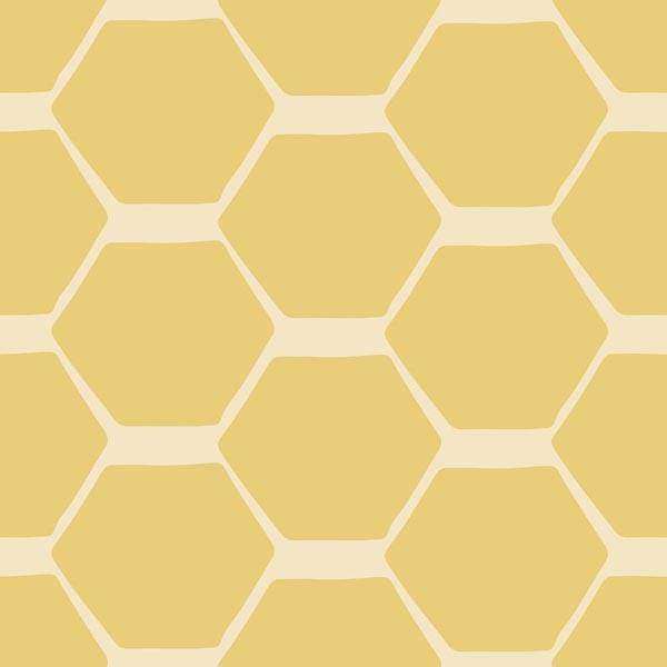 Hexagonal honeycomb pattern in shades of beige