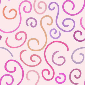 Abstract swirl pattern in pastel shades