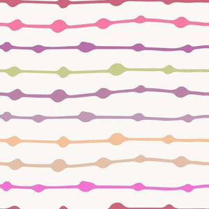 Abstract wavy lines in multiple colors