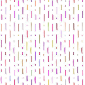 Abstract pattern with colorful vertical strokes on a white background