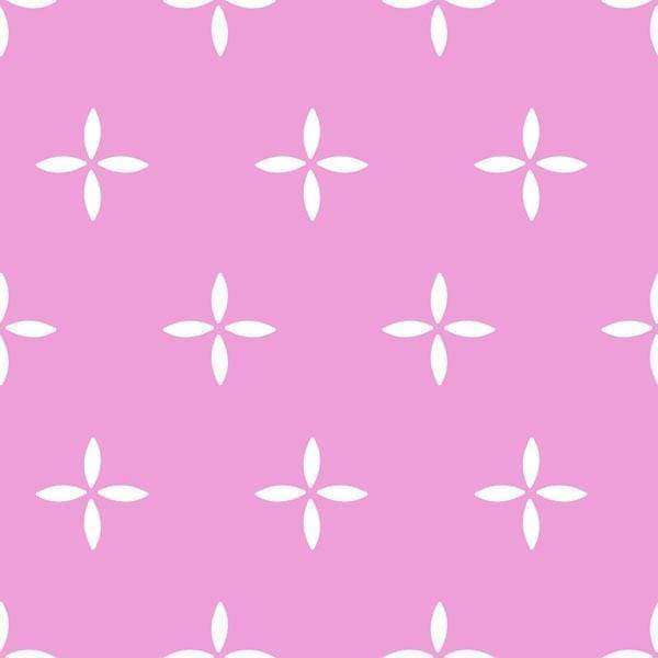 Floral pattern with white petals on pink background
