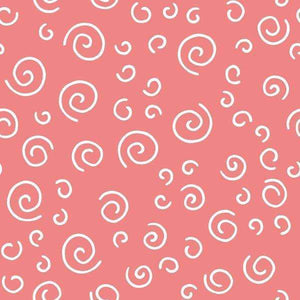 Abstract coral background with white swirl patterns