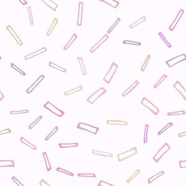 Scattered pastel-colored dashes on a white background