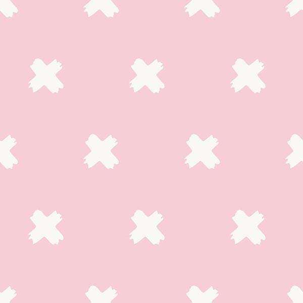 White star-like patterns on a pastel pink background