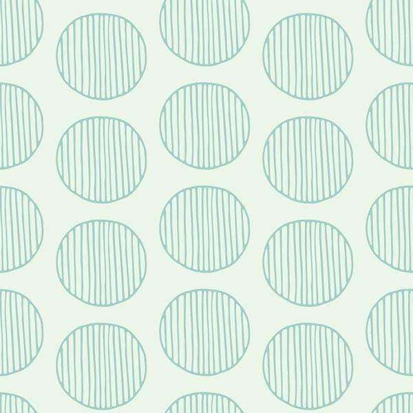 Geometric pattern with striped circles on a pastel background
