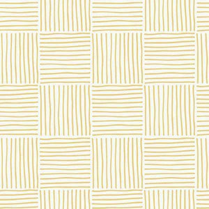 Square geometric pattern with gold and tan stripes