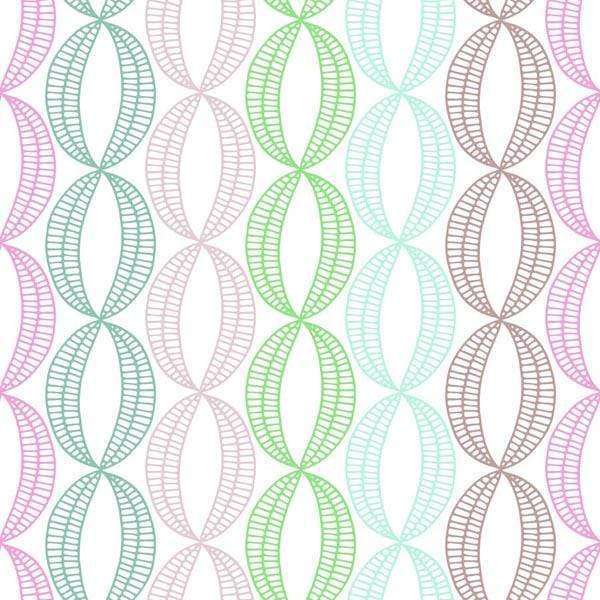 Abstract pastel pattern with overlapping geometric shapes